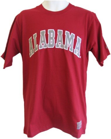 Buy Alabama T-Shirt - Alabama Crimson Tide S S Campus Yard Embroidered Tee