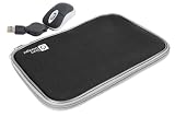 DURAGADGET Black 12" Neoprene Laptop Zip Case With USB Mini Mouse (Fits Acer Aspire S3, Apple 13-inch MacBook Pro & Toshiba Satellite R830)