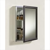 Aluminum 20 X 26 Medicine Cabinet With Oil Rubbed Bronze Framed Mirror Door