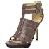 sandales dorées Nine West Sedu