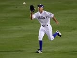 Texas Rangers v. San Francisco Giants, Game 5: David Murphy Photographic Poster Print by Elsa ., 12x16