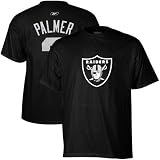 NFL Reebok Carson Palmer Oakland Raiders #3 Scrimmage Gear Player T-Shirt - Black (Small)