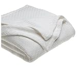 DKNY Pure Rustic King Blanket, White