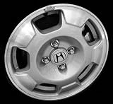 02-03 HONDA CIVIC SEDAN ALLOY WHEEL RIM 14 INCH, Diameter 14, Width 5.5 (5 SPOKE), Standard on hybrid vehicles, BRIGHT SILVER, 1 Piece Only, Remanufactured (2002 02 2003 03) ALY63845U20