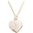 Swirl by the Sea Shell Heart Necklace