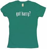 got harry? Women's Tee Shirt Medium-Kelly Green Babydoll (petite fit)