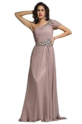  Chiffon Evening Dress/Mother-of-the-Bride Dress  With Rhinestones