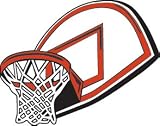 Basketball Hoop and Backboard Car Magnet