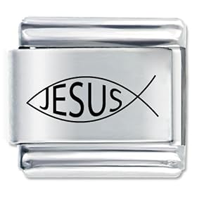 Buddhist Bracelet Jesus Fish Italian Charm