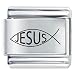 Jesus Fish Italian Charms Bracelet Link