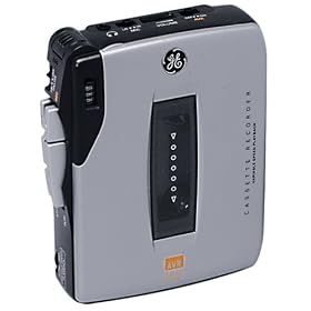 GE 35364 Mini Cassette Recorder (Silver)
