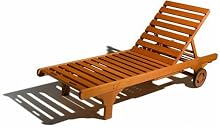 Strathwood Hardwood Chaise Lounge