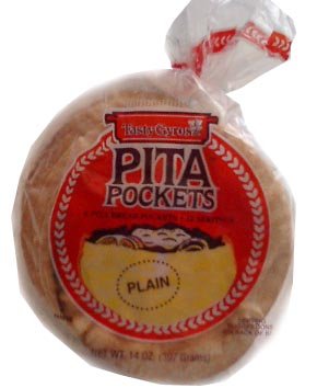 Pita Pockets, Plain, 14oz by Pita Bread