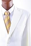 Mens Single Breasted 2 Button Off White Color Sport Coat w. Peak Lapel