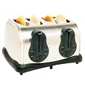 Elite Platinum 4-Slice Electronic Toaster with Bagel, Reheat, Defrost – ECT400X