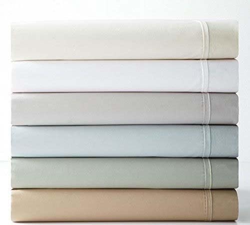 Oake Solid 500 Tc Fitted Sheet *Solid Silver Color* Twin Xl