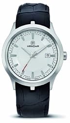 Hanowa Men's 16-4003.04.007 Timeless Black Genuine Leather Date Watch