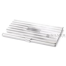 Sterling Silver Engine Turned Business Card Case