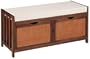 Organize It All Hazelnut Storage Bench