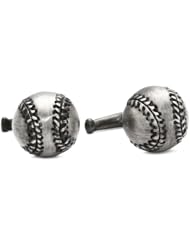 ROTENIER "Atelier" Sterling Silver Baseball and Bat Cufflinks