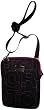 Women's Kenneth Cole Reaction Purse Handbag X-Body Tech Case Logo-Istics Nylon Black/Fuchsia