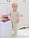 DorDor & GorGor Organic Baby Footed Pajamas Pants, Dye Free, 100% Cotton, 6-9 Months, Beige