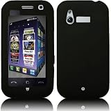 Qubits - LG KM900 Arena Black Skin Case With Screen Protector