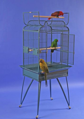 Polly's Pleasures Victorian Wrought Iron Bird Cage 22 X 17