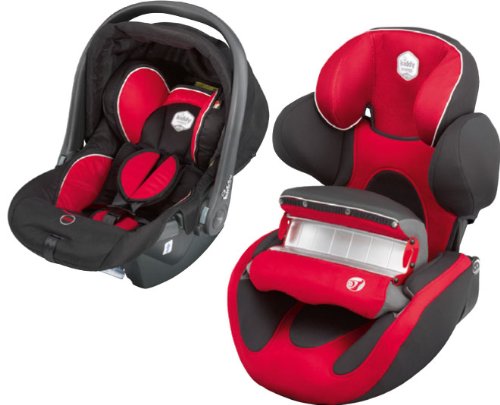 kiddy 41AMAZON01 Set Relax-Babyschale schwarz/rot + Kindersitz Energy Pro rot/schwarz Preisvergleich