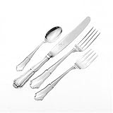 Wallace Italian Sterling Barocco Continental Size 4-Piece Flatware Place Setting, Service for 1