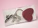 ノアファミリー・CATシルバーチャームキーリング赤