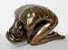 MALE NUDE STATUE Bronze Powder Cast 9 5/8-inch