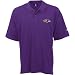 Reebok Baltimore Ravens Purple Team Logo Pique Polo