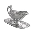 Tuscan Olive Gravy Boat with Tray