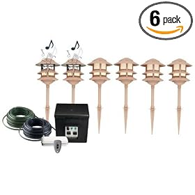 LiteSounds LS2400s Landscape Lights with Speakers, Sandstone, 6 Pack