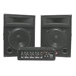 Nady MPM-4130 PA212 PA System with 4 Channel Powered Mixer and Two 12 Inch Speakers