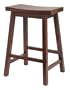 Winsome Saddle Seat 24-Inch Counter Stool, Walnut