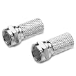 10 x F-Stecker 7,2 mm wasserdicht mit einem Gummiring (Gummidichtung)