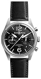 Bell & Ross Men's BR-126-ORIGINAL BLACK Vintage Black Chronograph Dial Watch Watch