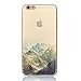DECO FAIRY Compatible with 6 Plus / 6s Plus, Nature Himalayas Mountains alps Lover Mount Hills Trek Bike Road trip series Transparent Translucent Flexible Silicone Cover Case
