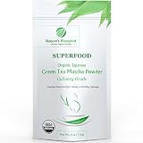 Matcha Green Tea Powder by Nature's Blueprint, Organic Culinary Grade from Japan, High Antioxidant Premium Quality Energy Drink, Best Used in Lattes, smoothies, and Baking for Non-GMO Health.