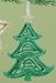 6" Whimsical Green Glitter Swirled Christmas Tree Ornament