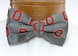 Ohio State Bow Tie - Ohio State University Gray Pre-Tied Bow Tie with O Logo