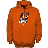 NBA adidas Phoenix Suns Orange Full Primary Logo Hoody Sweatshirt (Medium)