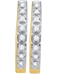 0.12CTW DIAMOND FASHION HOOPS