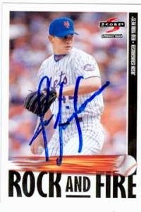 Jason Isringhausen Autographed Hand Signed baseball card New York Mets 1997 Pinnacle 530B005KMF48G