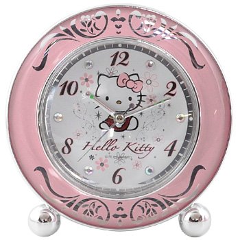 Hello Kitty Alarm Clock: Traditional/Floral Motif