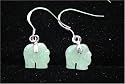 Jade Lucky Elephant Earring