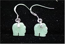 Jade Lucky Elephant Earring