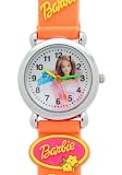 TimerMall OEM - Montre Enfants - Quartz - Caoutchouc - La Barbie Doll ronde Cadran orange Caoutchouc Enfants Bracelet